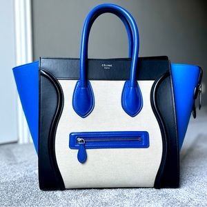 Celine Mini Luggage Tricolor